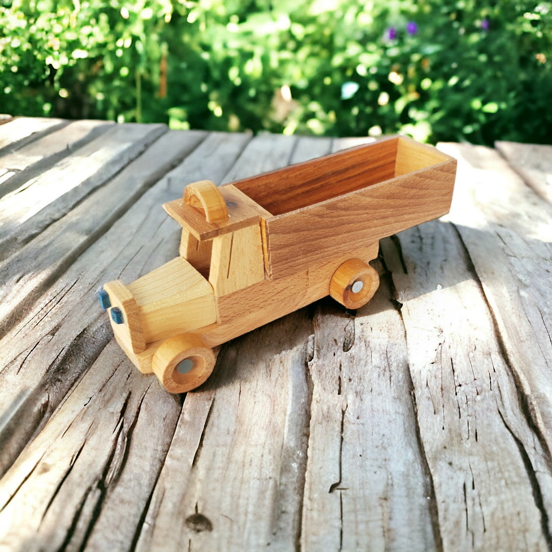 Rustic Toy Rustic Wooden Toy Truck Eco-friendly Handmade Toy Boys' Pretend Play ...