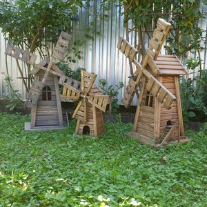 Wooden Windmill For Backyard | Personalized Windmill For Garden | Best Windmill For Garden Decoration | Handmade Windmill For Patio
