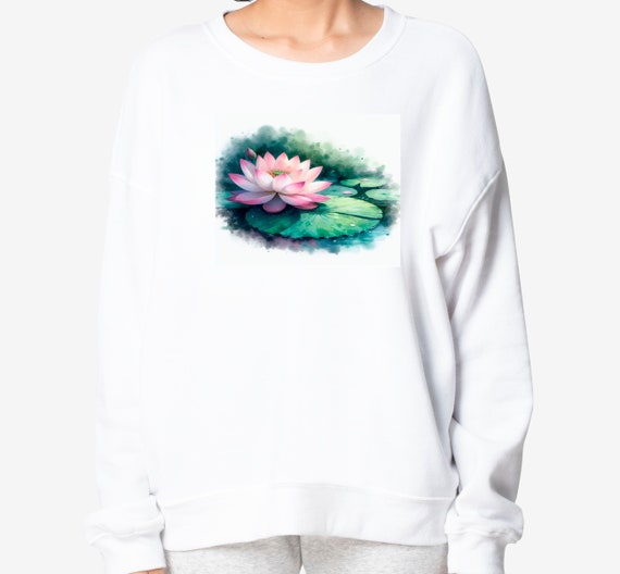 Lotus Flower Sweatshirt, Pullover, Women's Shirt, Birthday Gift