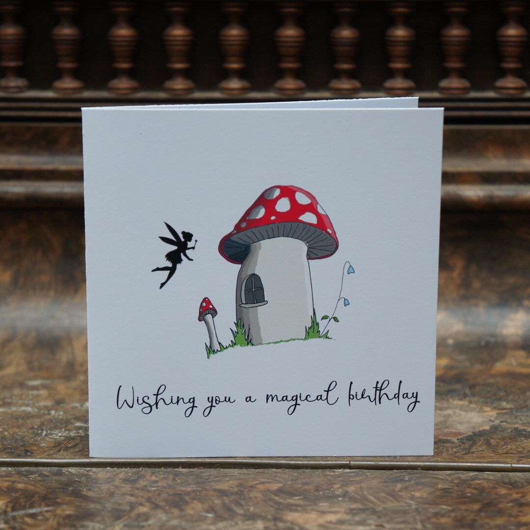Jigsaw Card - Birthday Wishes Woodland Fairy - Birthday Card – Rachel - View #2