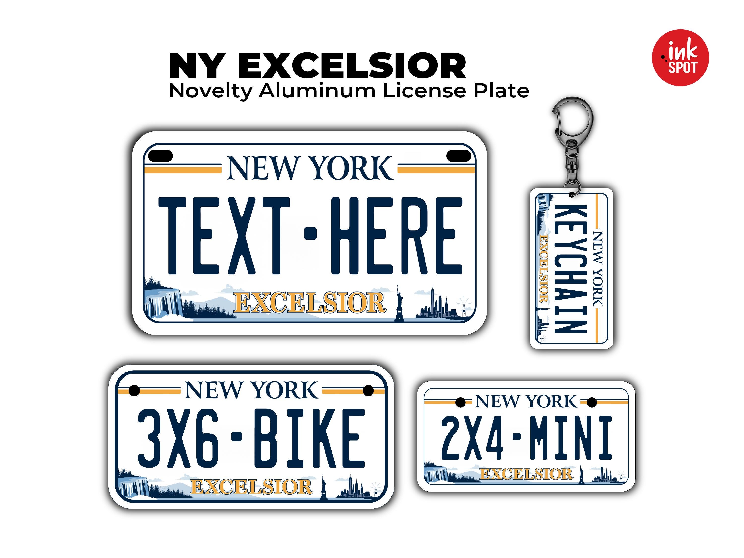 Novelty New York Excelsior Custom License Plate | Motorcycle, ATV