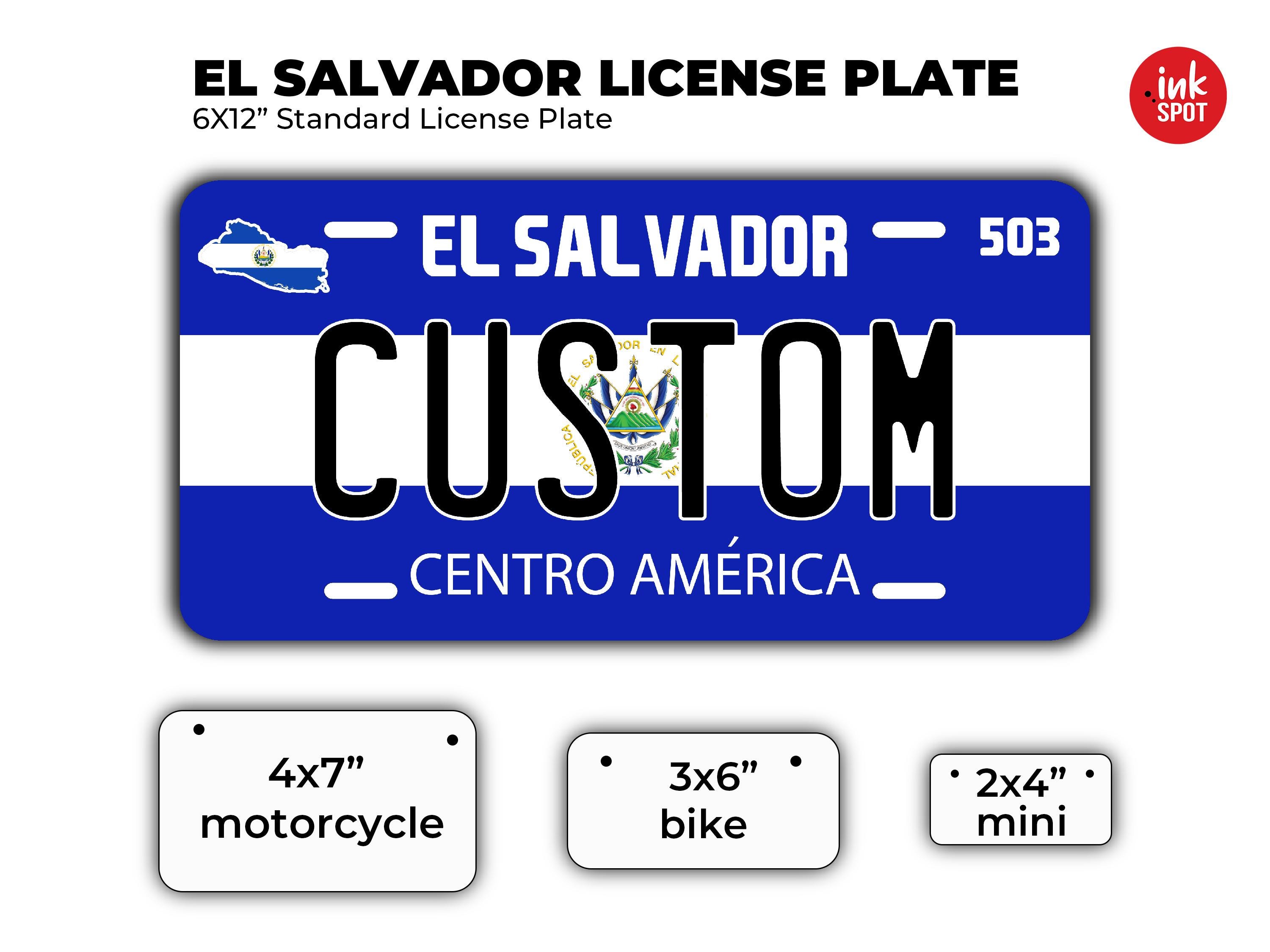 El Salvador License Plates - Etsy