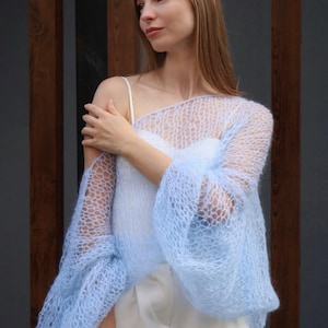 Wedding Sweater, Cover Up, Wedding Kidmohair and Silk Cape Shawl, Bridal Cover up, Women wedding Jumper, Gift for Bride
