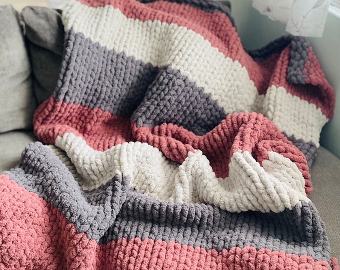 Custom Chunky Knit Blanket