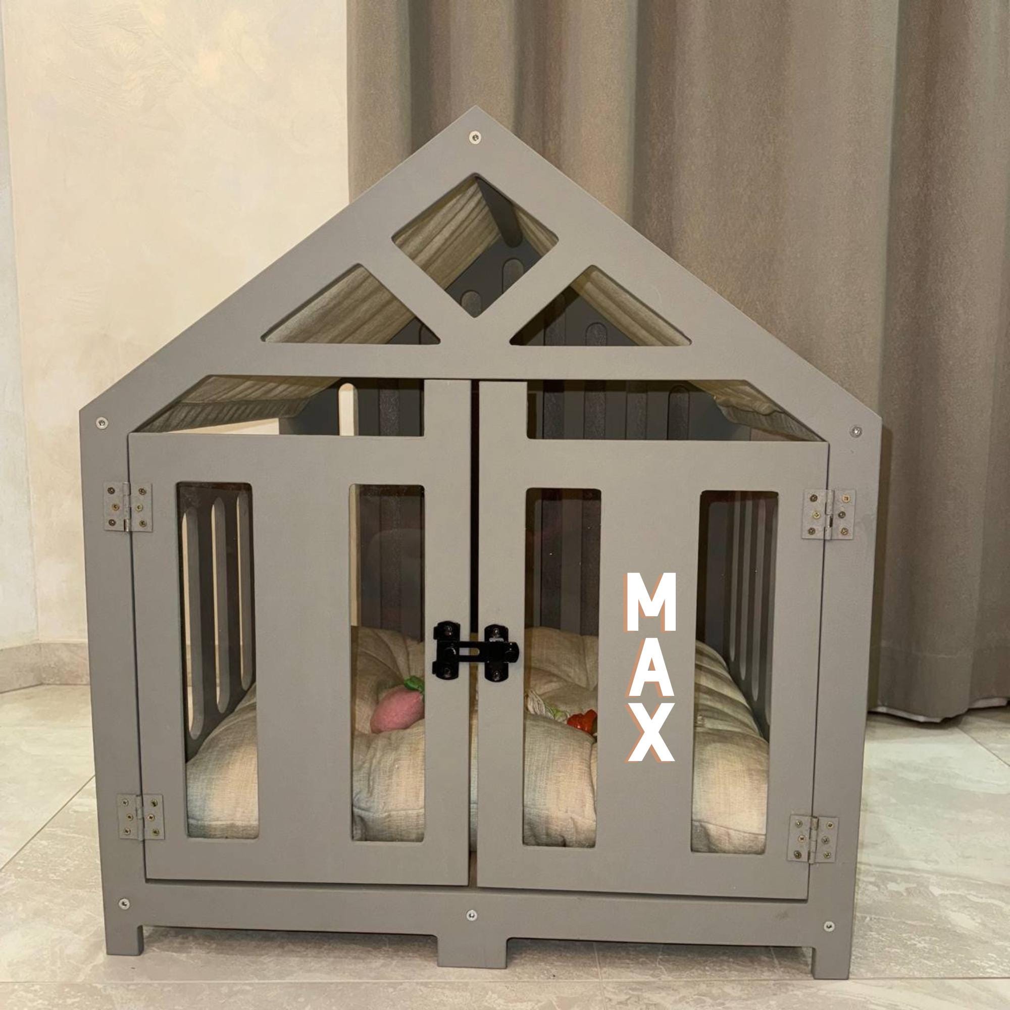 Custom Dog Crate Furniture House-Shaped Pet Bed for Small Breeds
