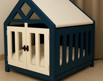 Modern Pet House Stylish Indoor Crate for Cats and Dogs