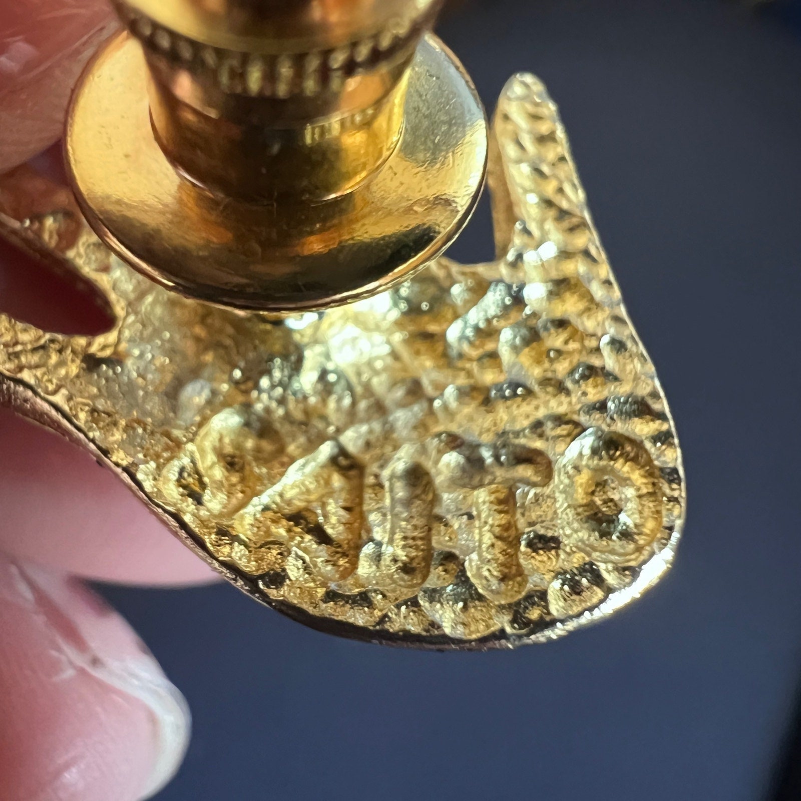 カフスボタン タイタック ハンズセット 10K ゴールドフィルド ユニーク