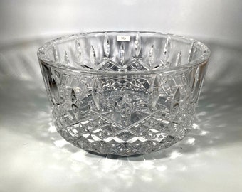 Magnifique bol de service à salade de fruits vintage Marquis by Waterford en cristal