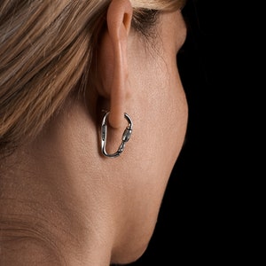 Miniature Carabiner earrings Single