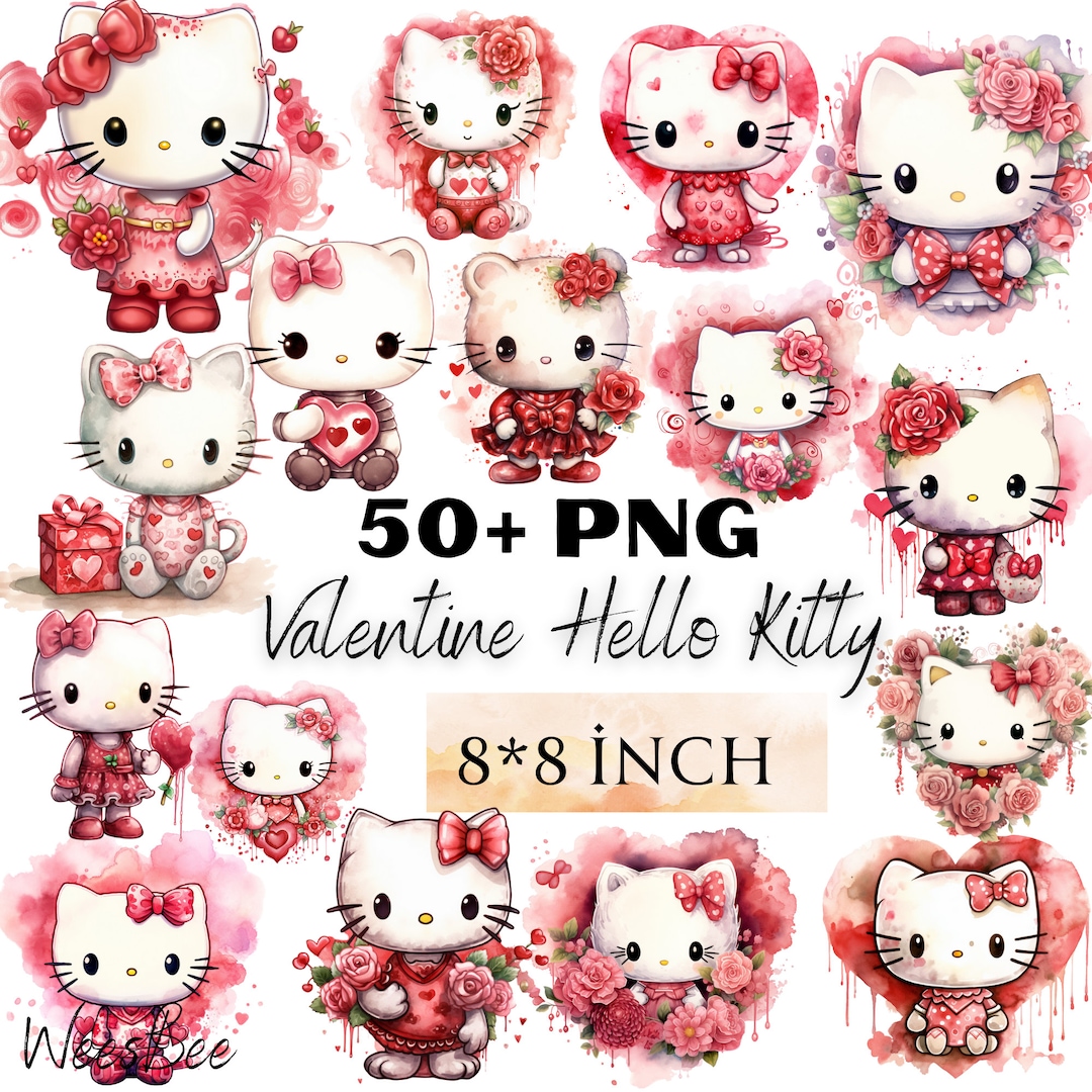 Valentine Kitty PNG, Pink Valentine Decor, Kitty Clipart, Kitty Png ...