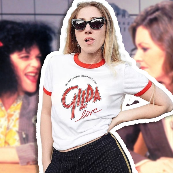 Gilda Live Ringer Tee - Gilda Radner Tribute T-shirt  | Size S-3X