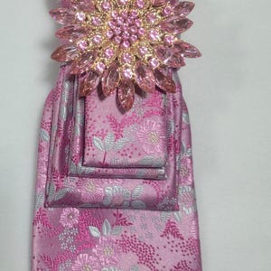 Pink Pearl Tie Necklace - Etsy display picture 3