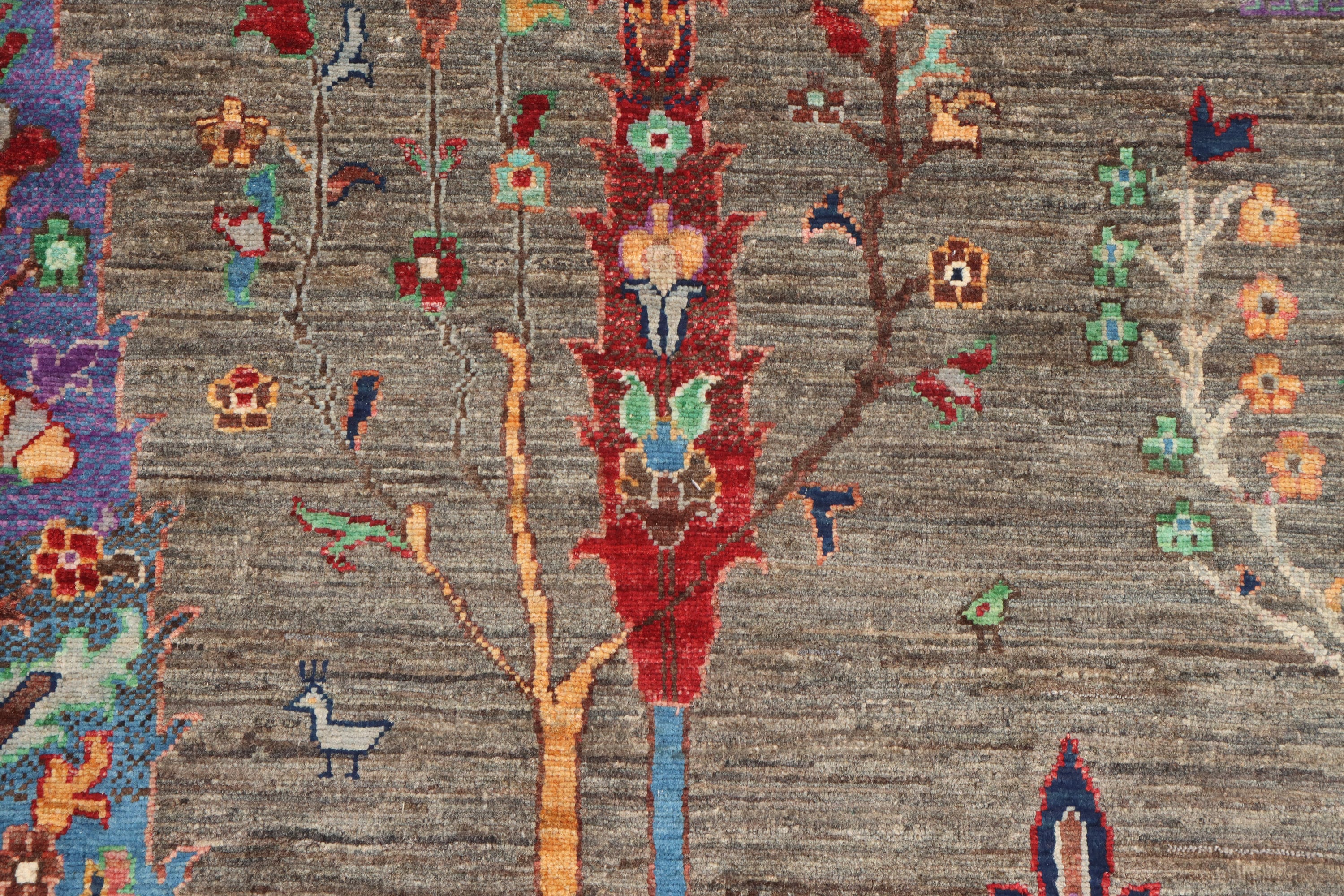 6X8 FT Tree Gabbeh Rug - Tree of Life Persion Style Hand Knotted Gabbeh ...