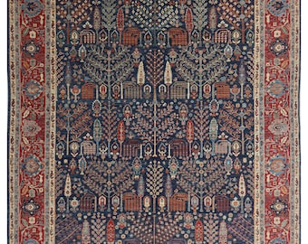 8X10 FT Eden of Garden Afghan Rug - Tree of life Rug - Hand made and vegetable dye Living Room Rug -kids Room Rug - Bed Room Rug - Afghan Ru