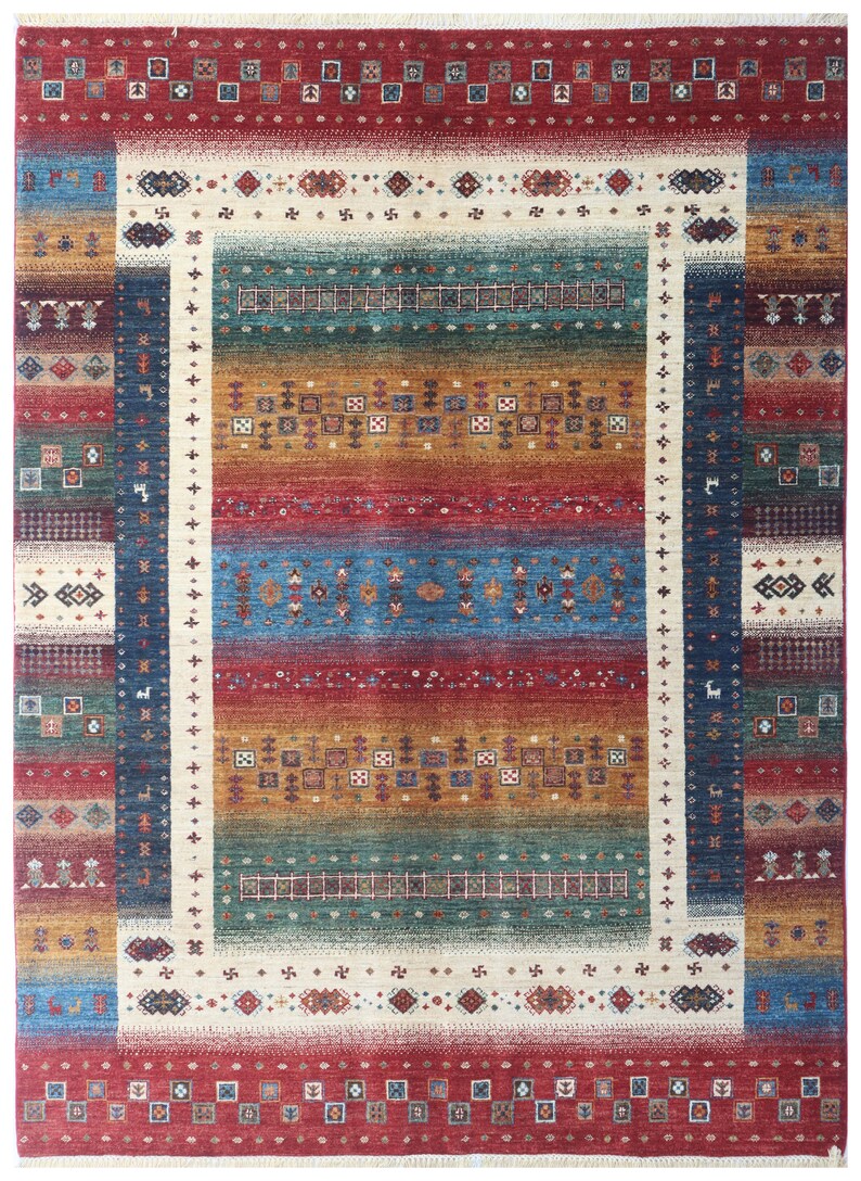 Size 6X8FT Tree Gabbeh Rug- Tree of Life Persion Style Hand Knotted ...