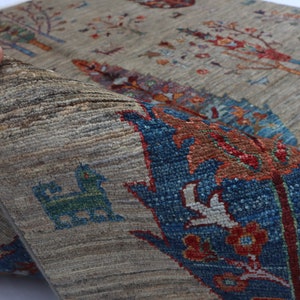 6X8 FT Tree Gabbeh Rug - Tree of Life Persion Style Hand Knotted Gabbeh ...