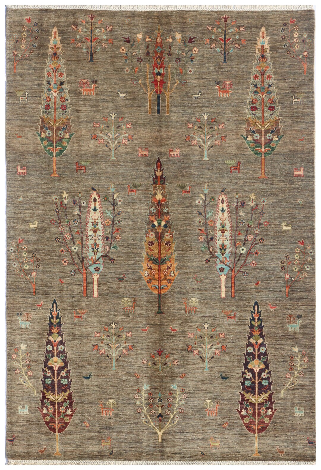 Persion Style Rug Image 7X10 FT Tree Gabbeh Rug - Tree of Life Persion Style Hand Knotted ...