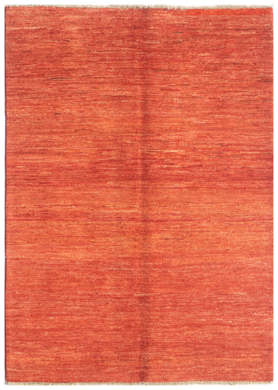 4x6 Ft - Afghan One Color Red Gabbeh Rug, Hand Knotted Veg Dyes Wool ...
