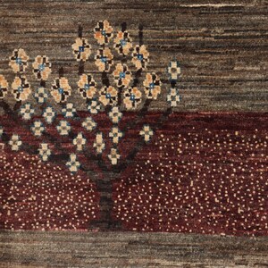 6X8 FT Tree Gabbeh Rug Tree of Life Persion Style Hand Knotted Gabbeh ...