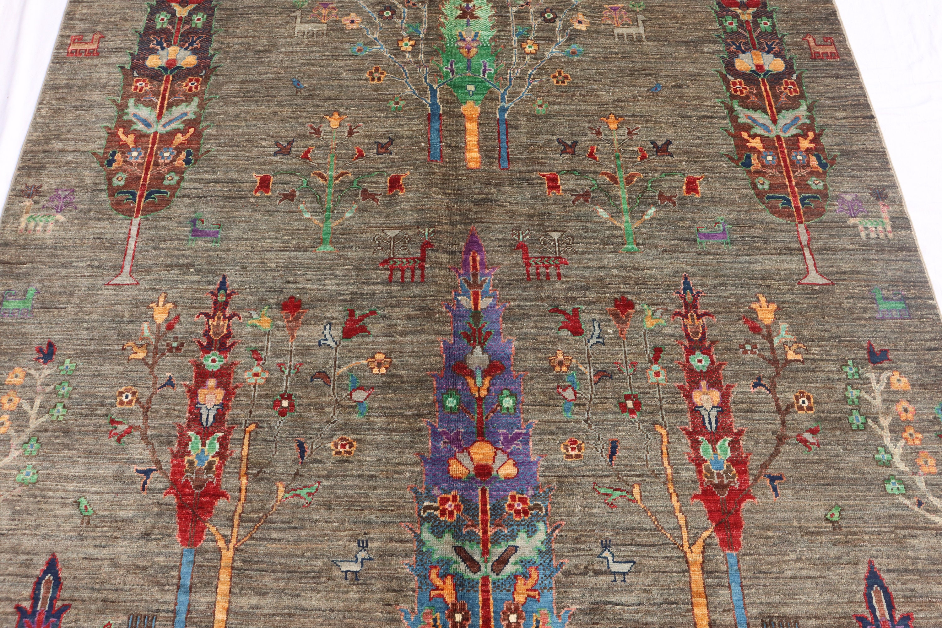 Persion Rug Figures 6X8 FT Tree Gabbeh Rug - Tree of Life Persion Style Hand Knotted Gabbeh ...