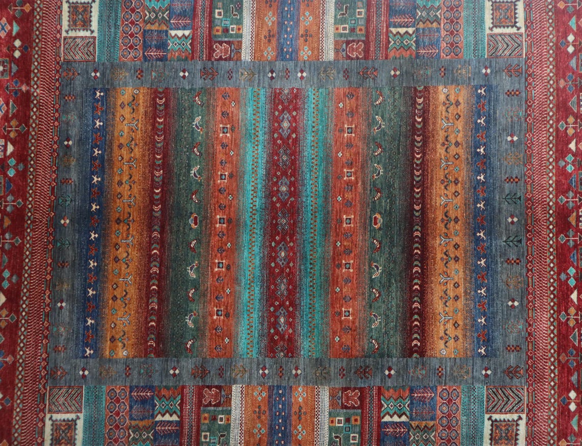 Persion Style Rug Image 6X9FT Animal Print Gabbeh Rug - Persion Style Hand Knotted Gabbeh Rug ...