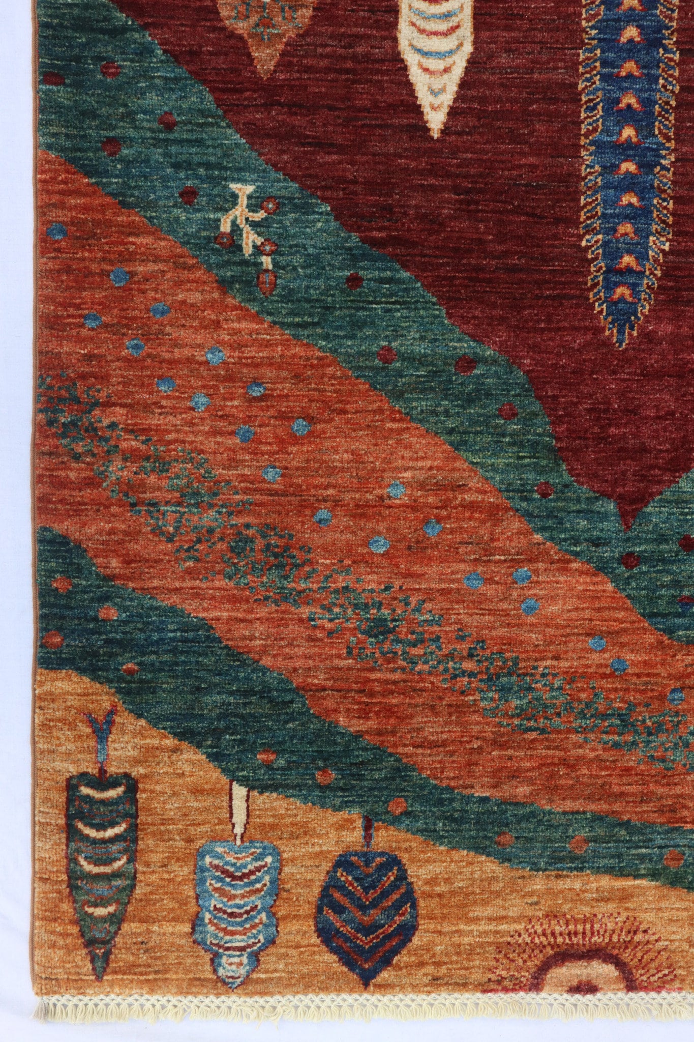 7X10 Tree Gabbeh Rug Tree of Life Persion Style Hand Knotted Gabbeh Rug ...