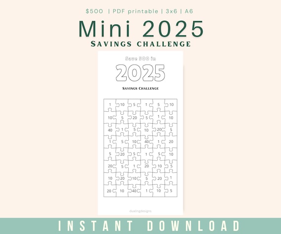 ★うさこ★ A6リフィル　savings challenge Minimalist Printable A6 Savings Challenge Bundle A6 Saving
