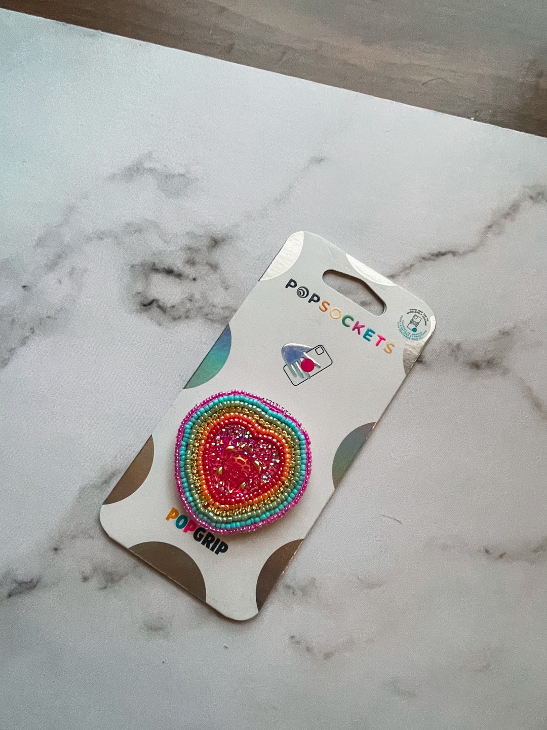 Native Handmade Beaded Popsocket, Phone Accessories, Handmade Native