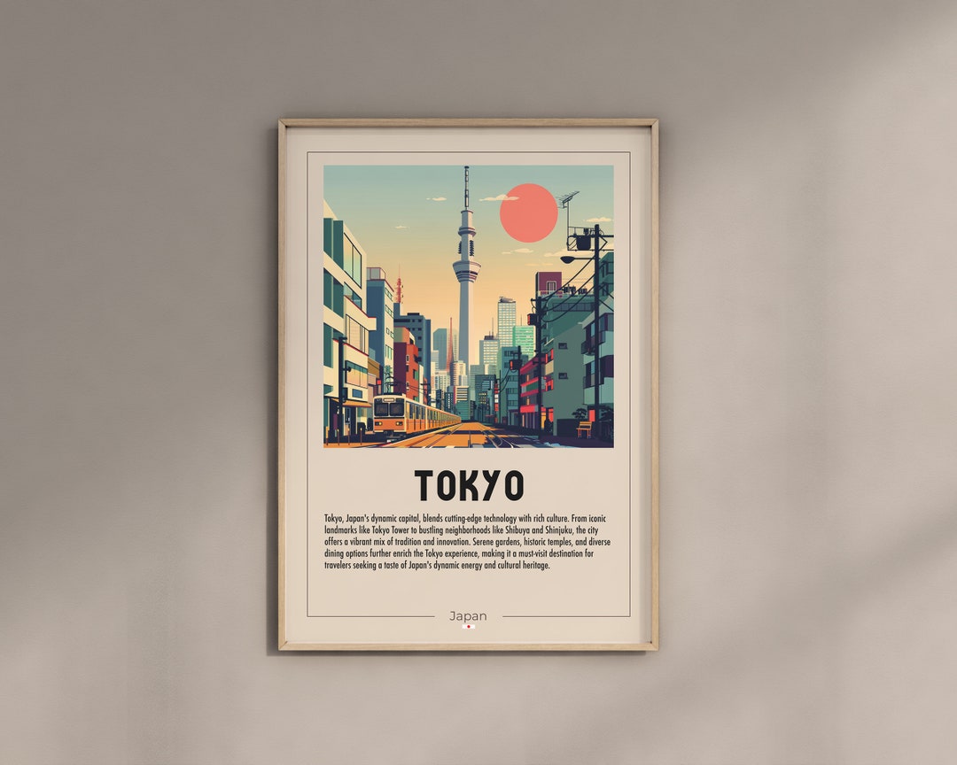 Aesthetic Tokyo Poster Vintage Japan Prints Cool Japanese Wall Art ...