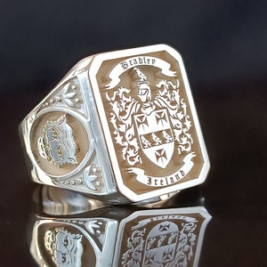 Custom Ring/For Him/Graduation Gift/College ring/University Ring/Family Crest Ring/Gift ring/Signet ring/Class Rings/Senior Class Ring