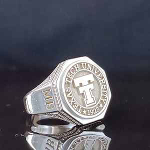 College ring,University ring,Personalized ring,Graduation ring,Graduation gift,Class ring,valentines day gifts for him,gift for her,minimali