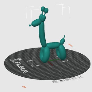 STL Balloon Giraffe | 3D Flexi Toy for Kids Room & Nursery Decor image 2