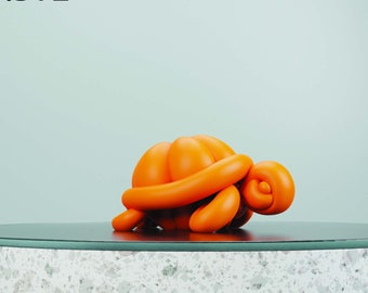 Printable Balloon Sea Turtle | 3D Decor for Modern Home & Kids Room