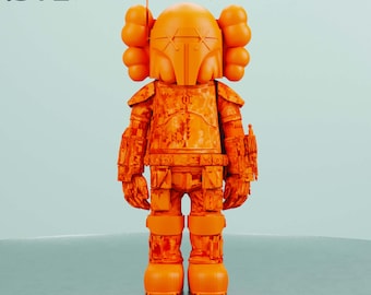 Premium Kaws 3D Model STL File for 3D Printing - High-Quality Digital Download - Collectible Art Toy Maker&#39;s Dream-Balloon-boba Kaws