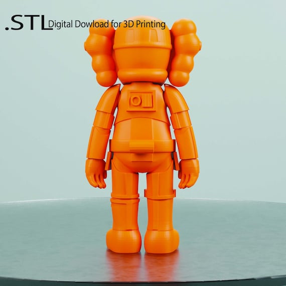 Premium Kaws 3D Model STL File for 3D Printing - High