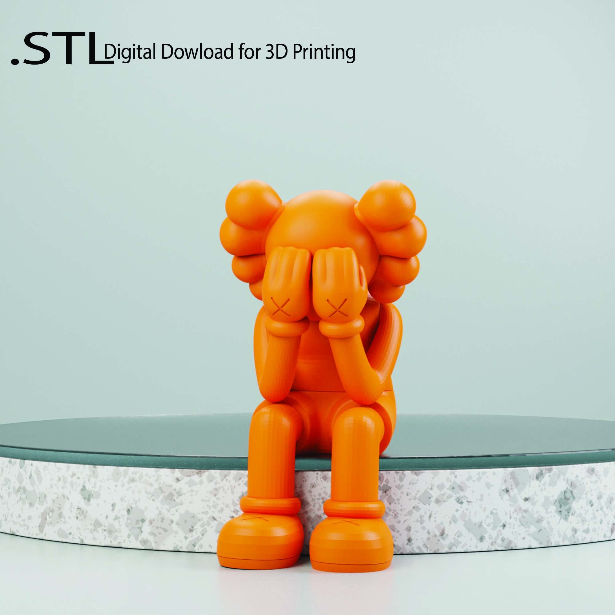KAWS カウズ 11 what party orange オレンジ Kaws Figures STL Pack - Etsy
