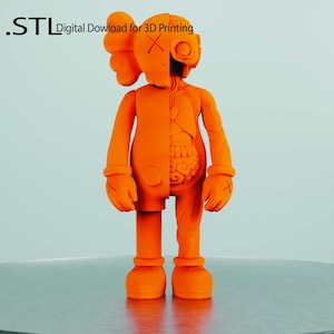 Premium Kaws 3D Model STL File for 3D Printing - High-Quality Digital Download - Collectible Art Toy Maker's Dream-kaws analize- Kaws