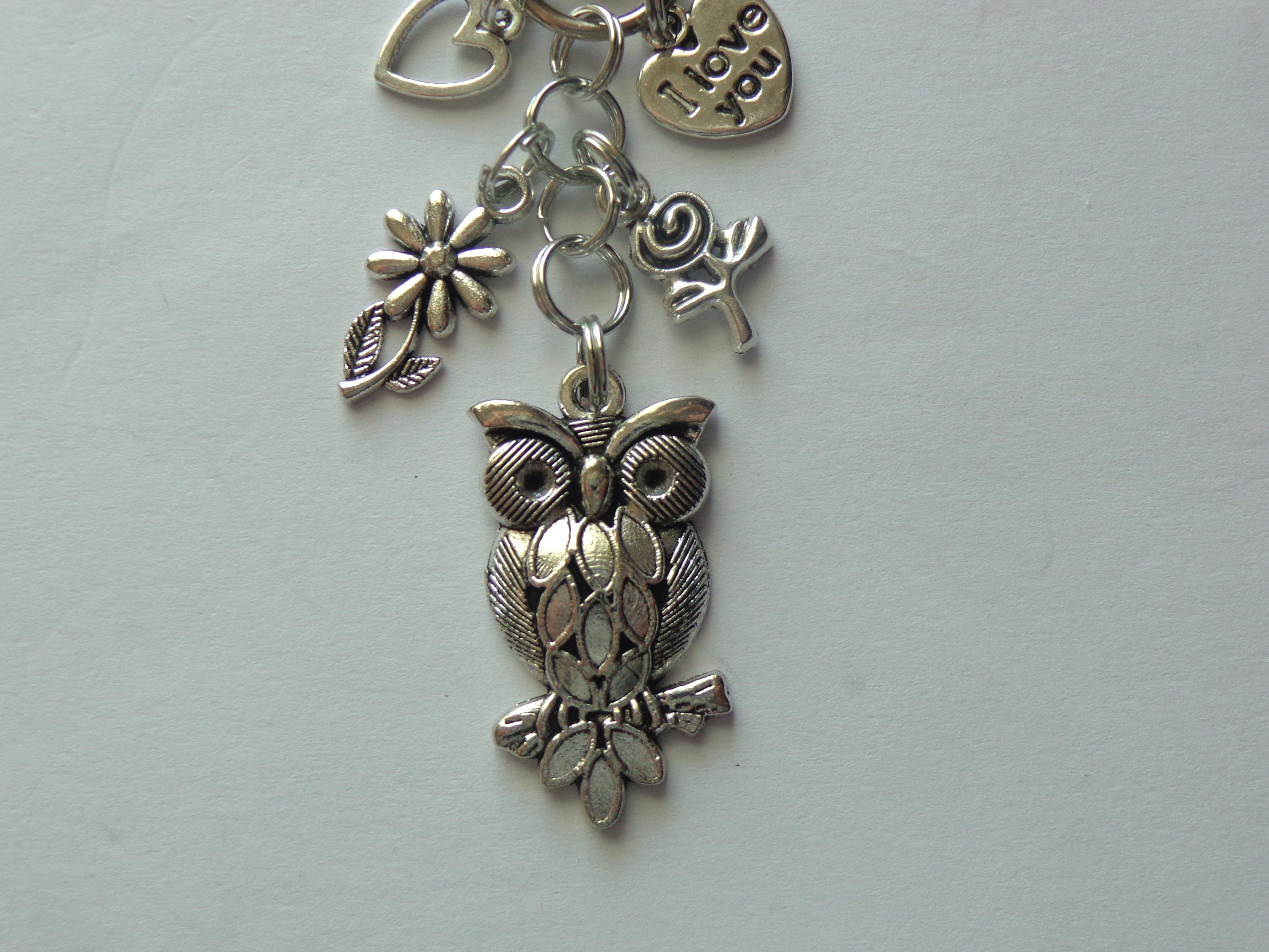 Owl Key Chain, Bag, Purse Charm.