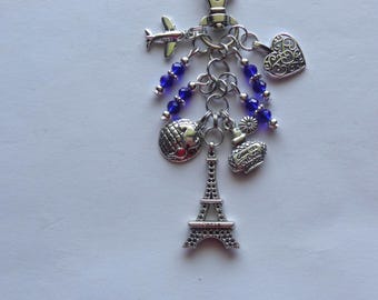 Eiffel Tower Key Chain, Bag Charm, Bookmark.