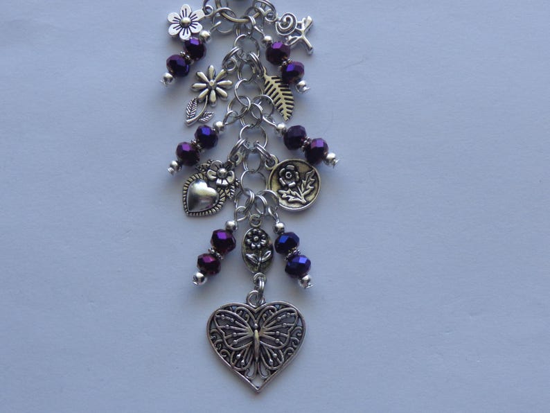 Butterfly, Crystal Beads, Flowers, Heart Butterfly, Tibet Antique
