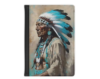 Native American Chief Passport Cover