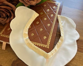 Vintage Ivory abnehmbarer Satin Kragen, Peter Pan Stil, Hochzeit oder Bluse Kragen