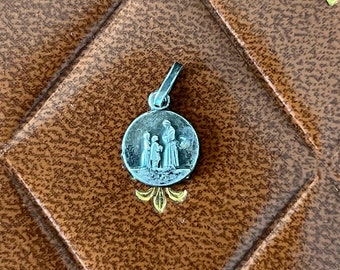 Rare Our Lady of Salette Medal Pendant Religious Charm