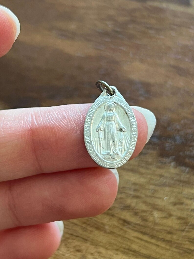 Antique 1830 Miraculous Virgin Mary Religious Pendant, Vintage Medal - Etsy