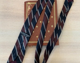 Cravate en soie Salvatore Ferragamo | Fabriqué en Italie | 100 % soie | Cadeau pour lui