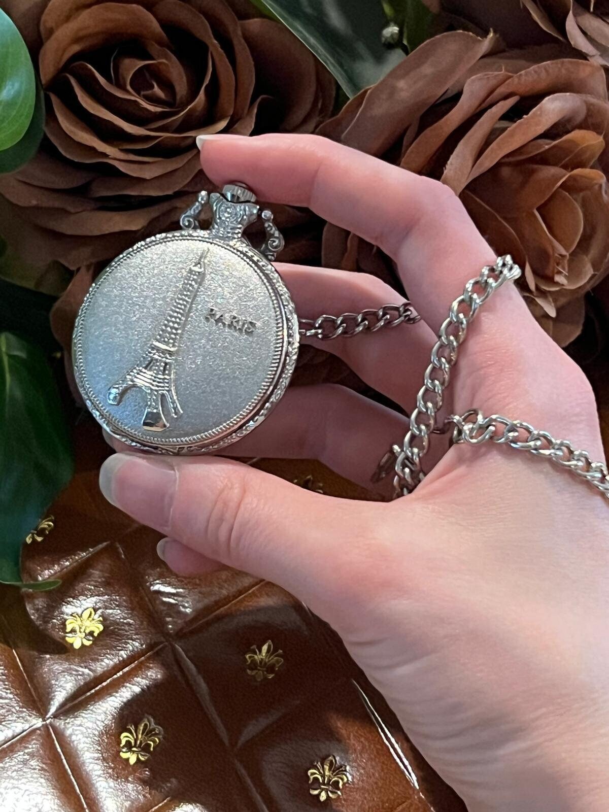Vintage Eiffel Tower Pocket Watch: Paris France Quartz - Etsy