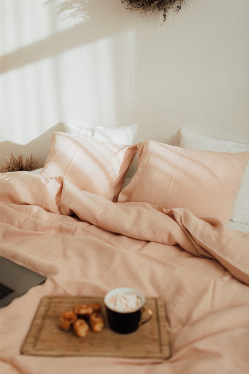 Linen bedding linen duvet cover image 3