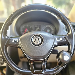 Bashineng Skull Steering Wheel Spinner Knob Suicide Power Handle Turning Driving Universal Fit Most Vehicles Cars Trucks Tractors Mowers Forklifts Boat Golf Carts Beige