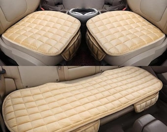 Anti Slip Car Seat Cushion Cover for Comfort and Protection with Storage Pocket Universal Fit for Auto Car Van