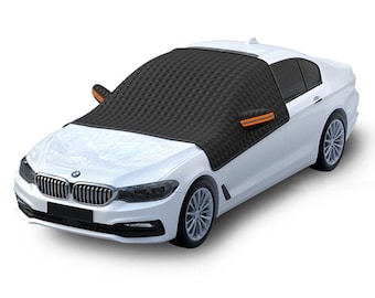 Magnetic Windshield Snow Cover for Car - Large Winter Frost Guard Protector, Ice and Snow Shiel, Easy Install Universal Fit